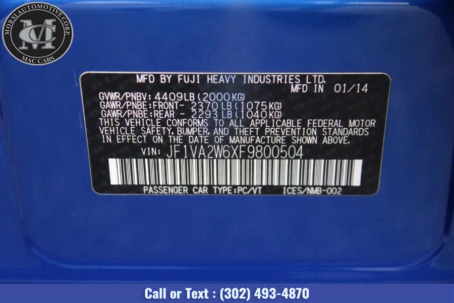 Used Subaru WRX STI 4dr Sdn Launch Edition 2015 | Morsi Automotive Corp. New Castle, Delaware Used Subaru WRX STI 4dr Sdn Launch Edition 2015 | Morsi Automotive Corp. New Castle, Delaware