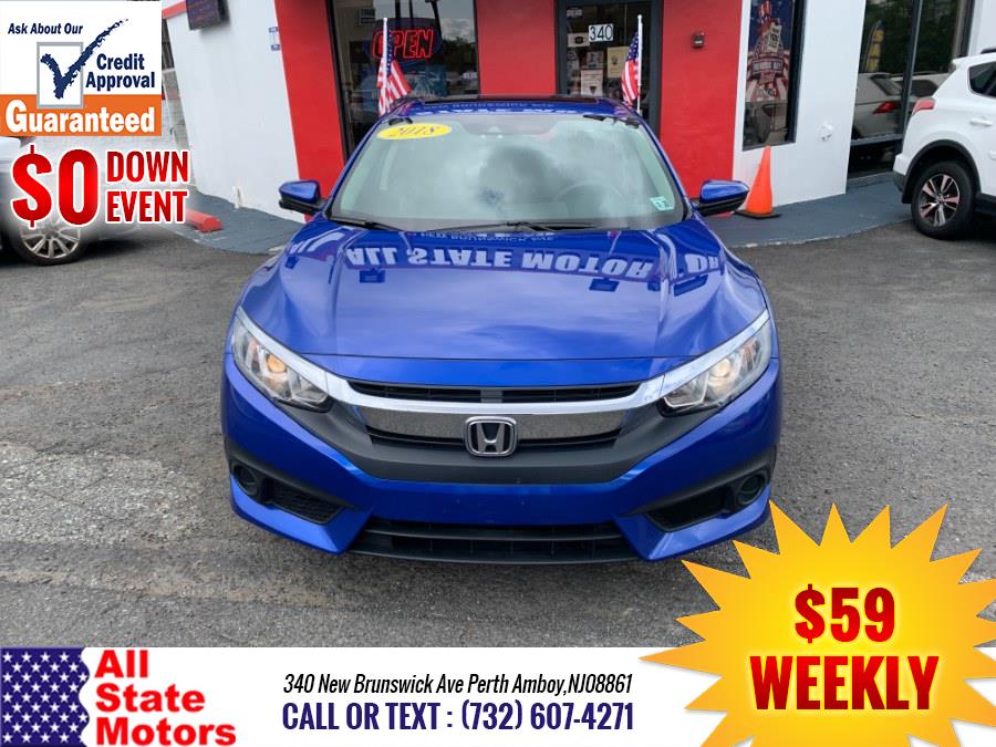 2018 Honda Civic Sedan EX CVT w/Honda Sensing, available for sale in Perth Amboy, New Jersey | All State Motor Inc. Perth Amboy, New Jersey 2018 Honda Civic Sedan EX CVT w/Honda Sensing, available for sale in Perth Amboy, New Jersey | All State Motor Inc. Perth Amboy, New Jersey