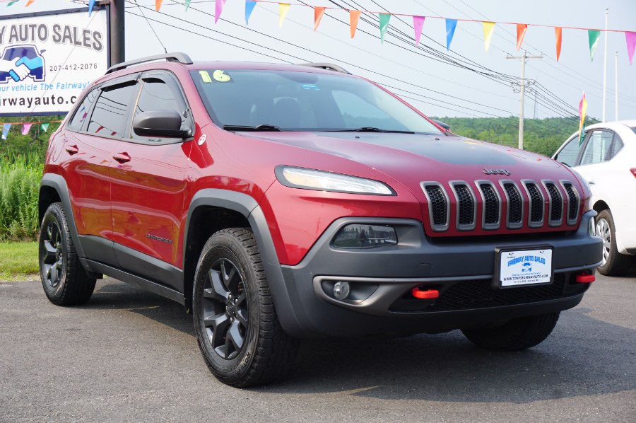 2016 Jeep Cherokee 4WD 4dr Trailhawk, available for sale in Hancock, Maine | Fairway Auto Sales. Hancock, Maine 2016 Jeep Cherokee 4WD 4dr Trailhawk, available for sale in Hancock, Maine | Fairway Auto Sales. Hancock, Maine