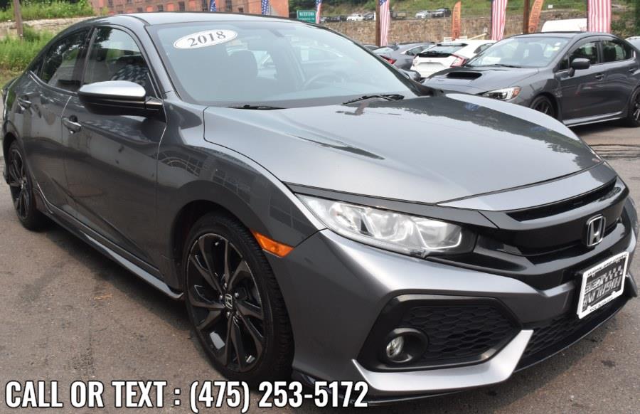 Used Honda Civic Hatchback Sport CVT 2018 | Highline Car Connection. Waterbury, Connecticut Used Honda Civic Hatchback Sport CVT 2018 | Highline Car Connection. Waterbury, Connecticut