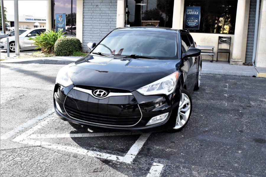 Used Hyundai Veloster 3dr Cpe Auto w/Red Int 2012 | Rahib Motors. Winter Park, Florida