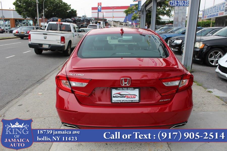 2018 Honda Accord Sedan Sport 1.5T CVT, available for sale in Hollis, New York | King of Jamaica Auto Inc. Hollis, New York 2018 Honda Accord Sedan Sport 1.5T CVT, available for sale in Hollis, New York | King of Jamaica Auto Inc. Hollis, New York