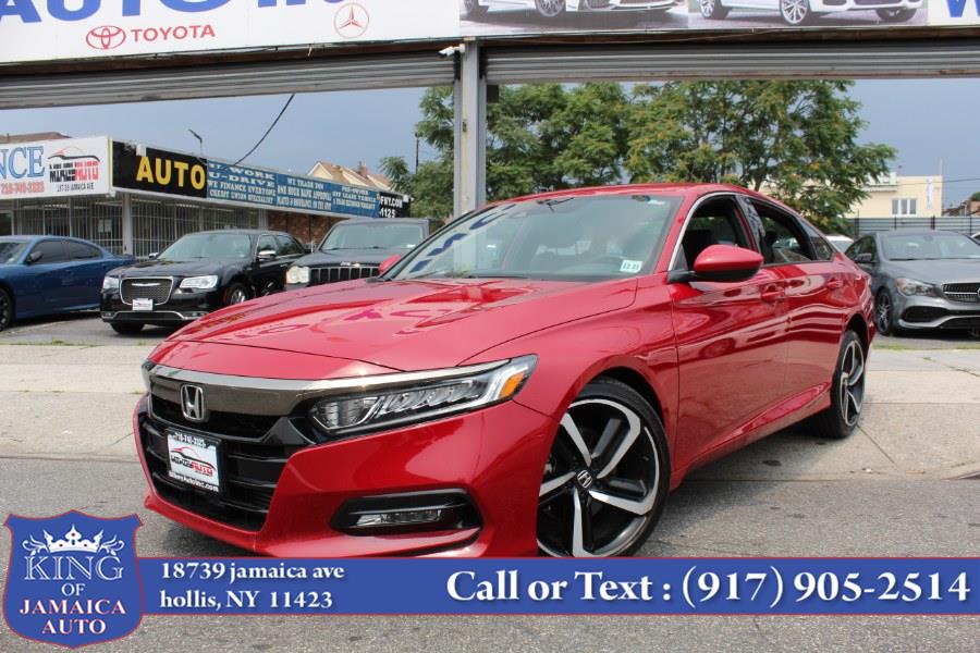 2018 Honda Accord Sedan Sport 1.5T CVT, available for sale in Hollis, New York | King of Jamaica Auto Inc. Hollis, New York 2018 Honda Accord Sedan Sport 1.5T CVT, available for sale in Hollis, New York | King of Jamaica Auto Inc. Hollis, New York