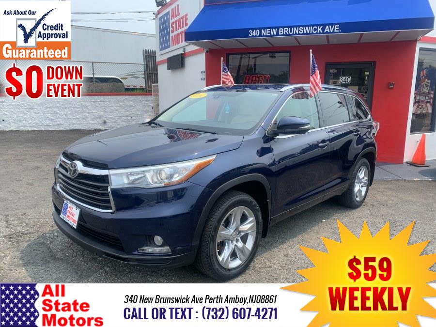 2014 Toyota Highlander AWD 4dr V6 Limited (Natl), available for sale in Perth Amboy, New Jersey | All State Motor Inc. Perth Amboy, New Jersey
