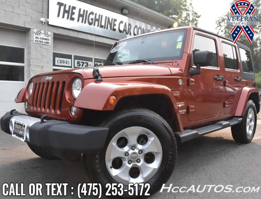 2014 Jeep Wrangler Unlimited 4WD 4dr Sahara, available for sale in Waterbury, Connecticut | Highline Car Connection. Waterbury, Connecticut