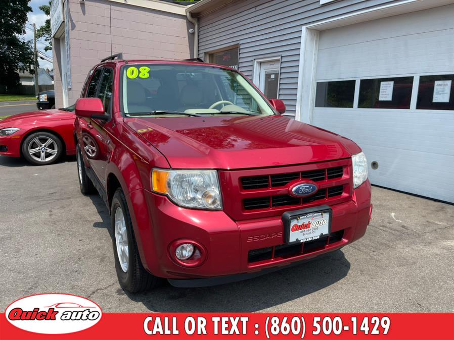 2008 Ford Escape 4WD 4dr V6 Auto Limited, available for sale in Bristol, Connecticut | Quick Auto LLC. Bristol, Connecticut