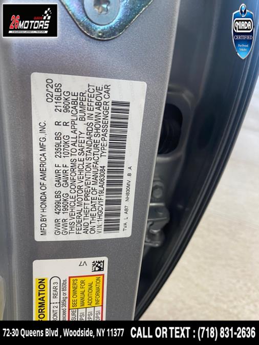 Used Honda Accord Sedan LX 1.5T CVT 2020 | 26 Motors Queens. Woodside, New York Used Honda Accord Sedan LX 1.5T CVT 2020 | 26 Motors Queens. Woodside, New York