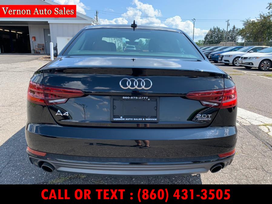 2018 Audi A4 2.0 TFSI Tech Premium Plus S Tronic quattro AWD, available for sale in Manchester, Connecticut | Vernon Auto Sale & Service. Manchester, Connecticut 2018 Audi A4 2.0 TFSI Tech Premium Plus S Tronic quattro AWD, available for sale in Manchester, Connecticut | Vernon Auto Sale & Service. Manchester, Connecticut