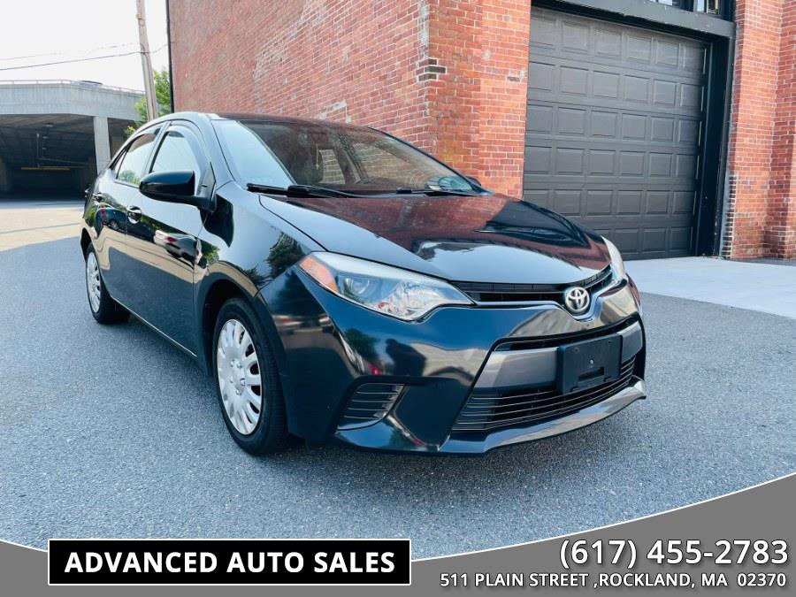 2015 Toyota Corolla 4dr Sdn CVT LE (Natl), available for sale in Rockland, Massachusetts | Advanced Auto Sales. Rockland, Massachusetts