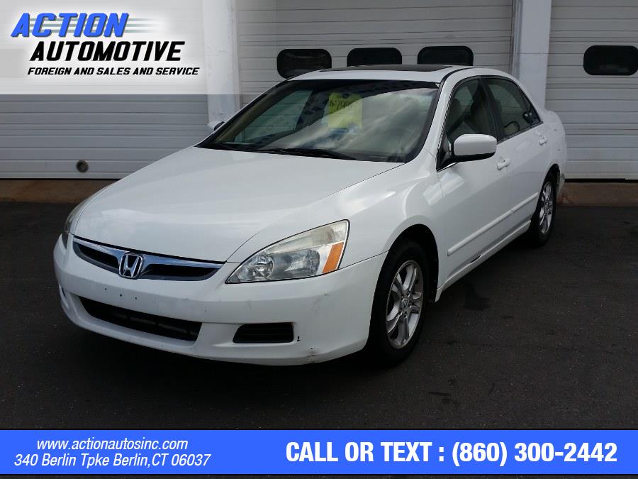 Used Honda Accord Sdn 4dr I4 AT EX-L 2007 | Action Automotive. Berlin, Connecticut