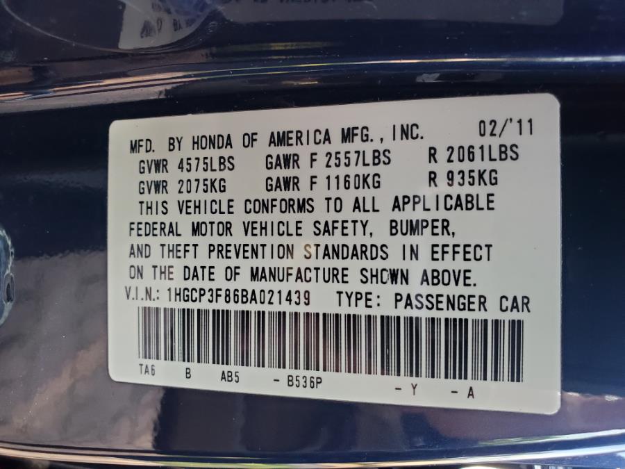 2011 Honda Accord Sdn 4dr V6 Auto EX-L, available for sale in West Babylon, New York | SGM Auto Sales. West Babylon, New York 2011 Honda Accord Sdn 4dr V6 Auto EX-L, available for sale in West Babylon, New York | SGM Auto Sales. West Babylon, New York