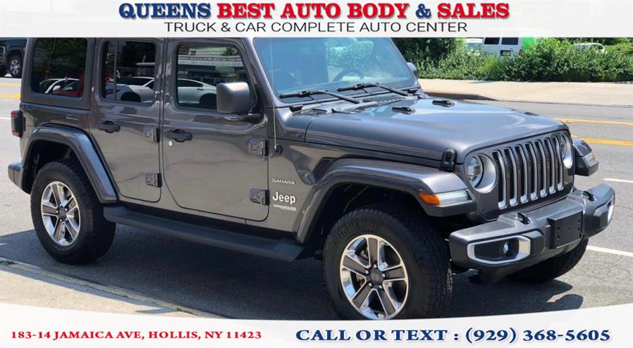 2018 Jeep Wrangler Unlimited Sahara 4x4, available for sale in Hollis, New York | Queens Best Auto Body / Sales. Hollis, New York 2018 Jeep Wrangler Unlimited Sahara 4x4, available for sale in Hollis, New York | Queens Best Auto Body / Sales. Hollis, New York
