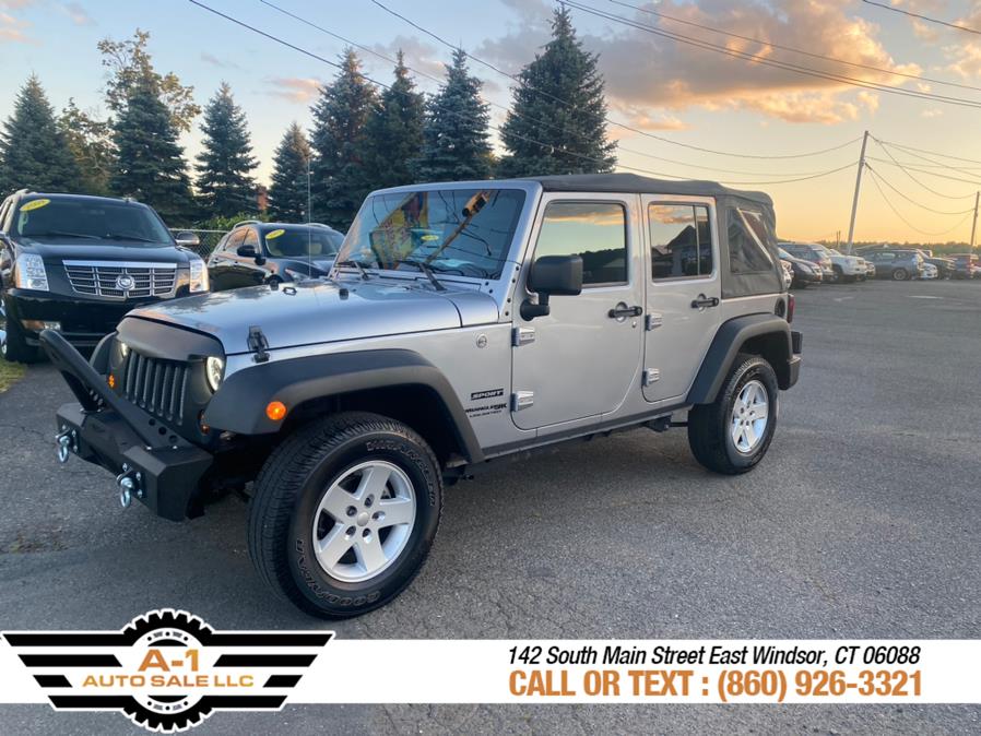 2018 Jeep Wrangler JK Unlimited Sport S 4x4, available for sale in East Windsor, Connecticut | A1 Auto Sale LLC. East Windsor, Connecticut 2018 Jeep Wrangler JK Unlimited Sport S 4x4, available for sale in East Windsor, Connecticut | A1 Auto Sale LLC. East Windsor, Connecticut