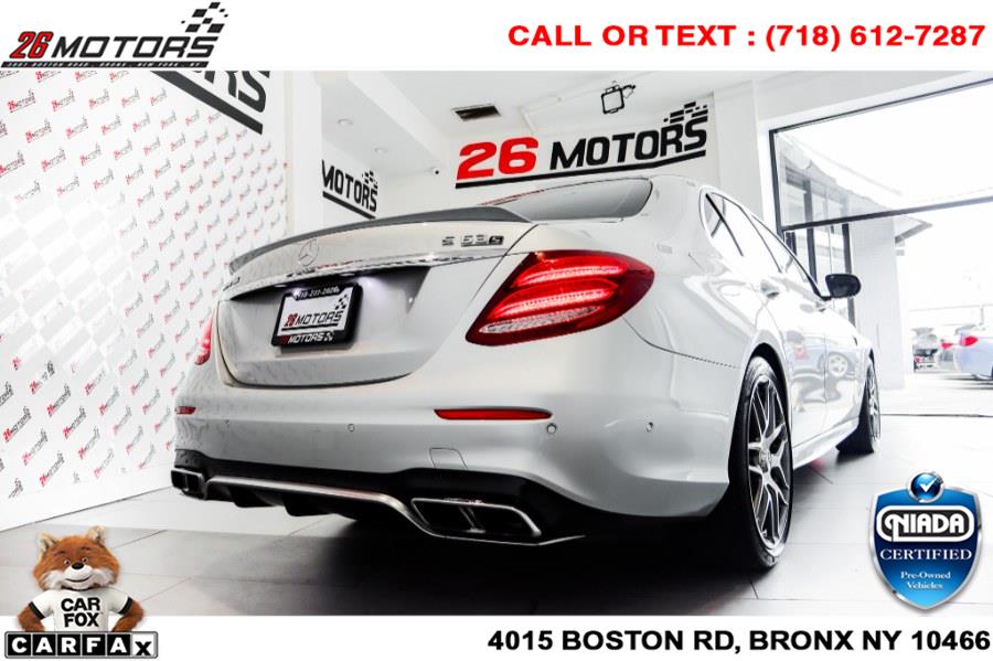 Used Mercedes-Benz E-Class AMG E 63 S 4MATIC Sedan 2018 | 26 Motors Corp. Bronx, New York Used Mercedes-Benz E-Class AMG E 63 S 4MATIC Sedan 2018 | 26 Motors Corp. Bronx, New York