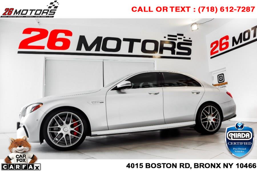 Used Mercedes-Benz E-Class AMG E 63 S 4MATIC Sedan 2018 | 26 Motors Corp. Bronx, New York Used Mercedes-Benz E-Class AMG E 63 S 4MATIC Sedan 2018 | 26 Motors Corp. Bronx, New York