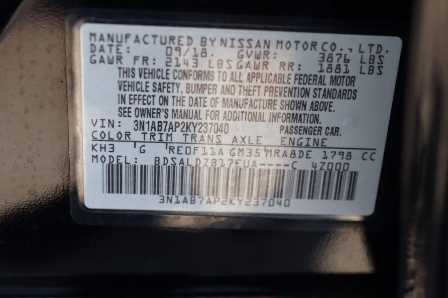 Used Nissan Sentra SV CVT *Ltd Avail* 2019 | Hillside Auto Mall Inc.. Jamaica, New York Used Nissan Sentra SV CVT *Ltd Avail* 2019 | Hillside Auto Mall Inc.. Jamaica, New York