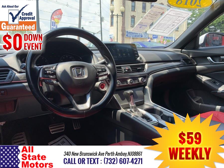 2018 Honda Accord Sedan Sport 1.5T CVT, available for sale in Perth Amboy, New Jersey | All State Motor Inc. Perth Amboy, New Jersey 2018 Honda Accord Sedan Sport 1.5T CVT, available for sale in Perth Amboy, New Jersey | All State Motor Inc. Perth Amboy, New Jersey