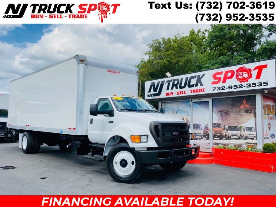 2013 Ford Super Duty F-750 Straight Frame 26 FEET DRY BOX + CUMMINS + LIFT GATE + NO CDL, available for sale in South Amboy, New Jersey | NJ Truck Spot. South Amboy, New Jersey