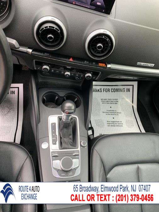 Used Audi A3 Sedan 2.0 TFSI Tech Premium quattro AWD 2018 | Route 4 Auto Exchange. Elmwood Park, New Jersey Used Audi A3 Sedan 2.0 TFSI Tech Premium quattro AWD 2018 | Route 4 Auto Exchange. Elmwood Park, New Jersey