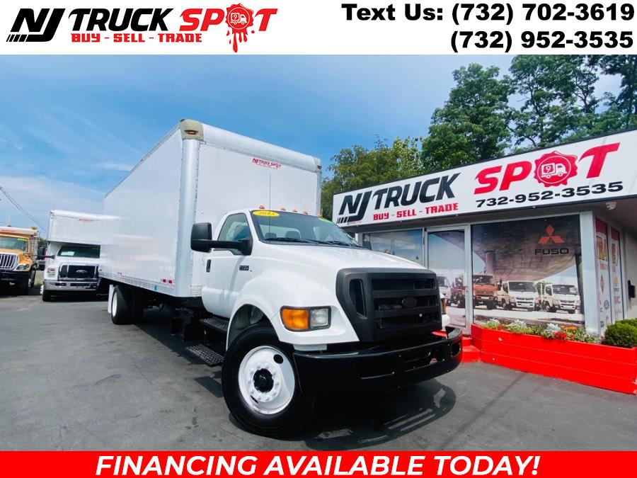 2013 Ford Super Duty F-750 Straight Frame 26 FEET DRY BOX + CUMMINS + RAMP + NO CDL, available for sale in South Amboy, New Jersey | NJ Truck Spot. South Amboy, New Jersey