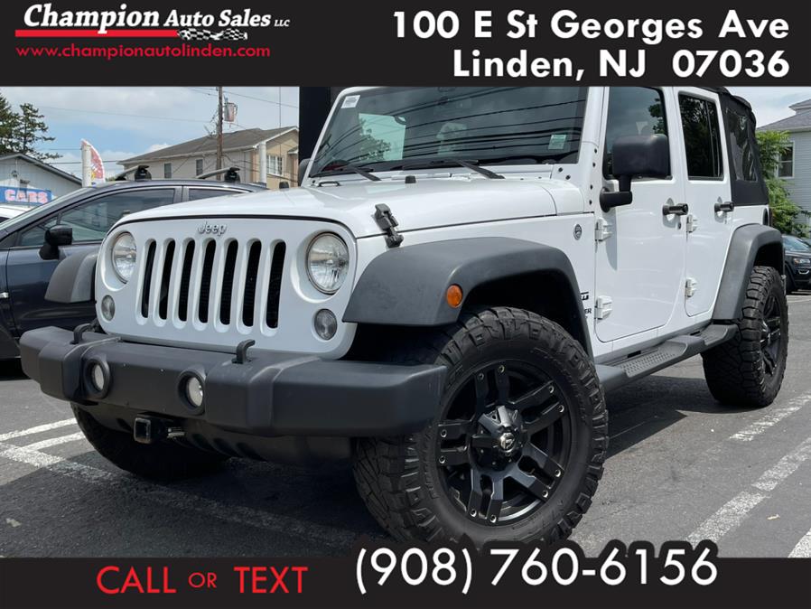 2014 Jeep Wrangler Unlimited 4WD 4dr Sport, available for sale in Linden, New Jersey | Champion Auto Sales. Linden, New Jersey