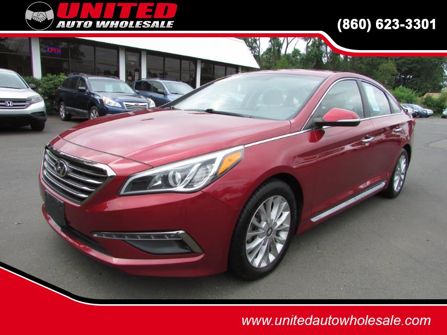 2015 Hyundai Sonata 4dr Sdn 2.4L Limited w/Brown Seats, available for sale in East Windsor, Connecticut | United Auto Sales of E Windsor, Inc. East Windsor, Connecticut