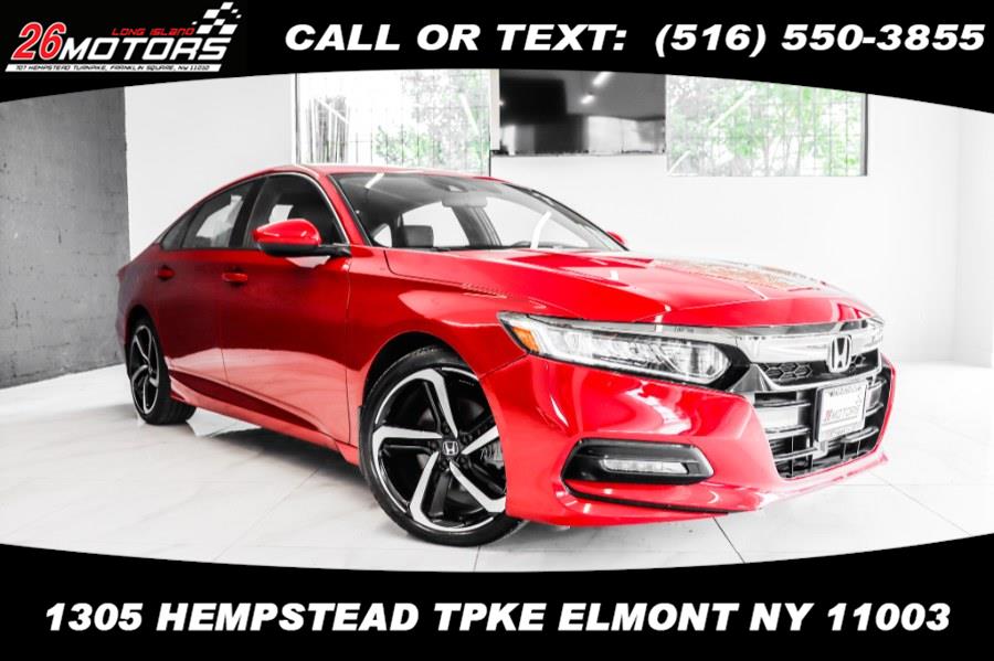 Used Honda Accord Sedan Sport 2.0T Auto 2018 | 26 Motors Long Island. ELMONT, New York Used Honda Accord Sedan Sport 2.0T Auto 2018 | 26 Motors Long Island. ELMONT, New York