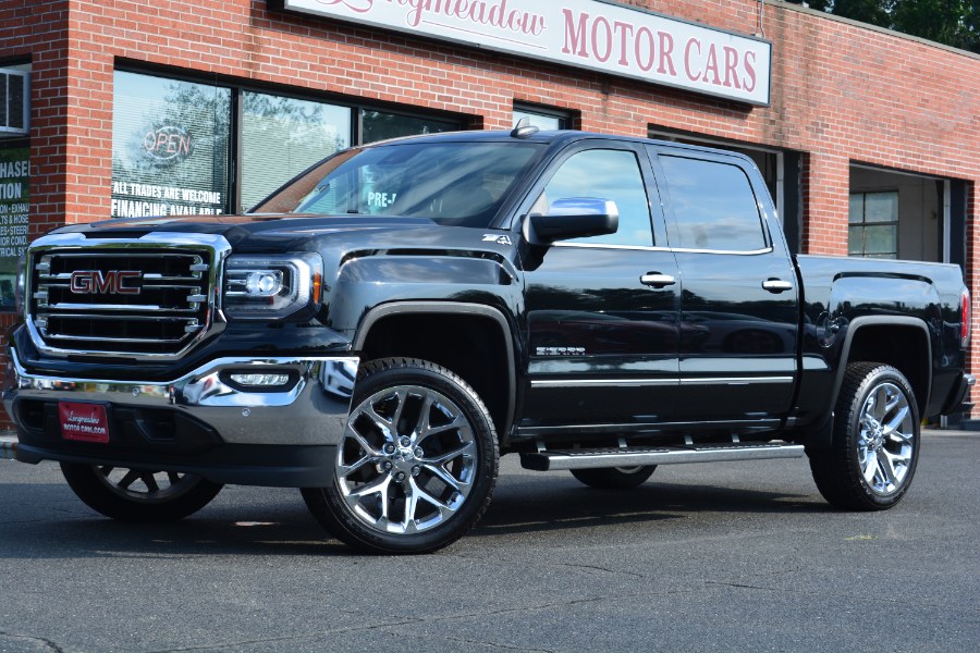 2018 GMC Sierra 1500 4WD Crew Cab 143.5" SLT, available for sale in ENFIELD, Connecticut | Longmeadow Motor Cars. ENFIELD, Connecticut