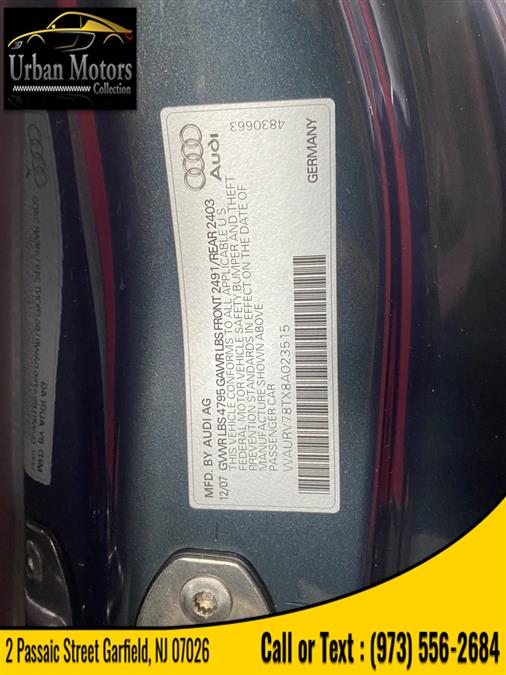 2008 Audi S5 , available for sale in Garfield, New Jersey | Urban Motors Collection. Garfield, New Jersey 2008 Audi S5 , available for sale in Garfield, New Jersey | Urban Motors Collection. Garfield, New Jersey