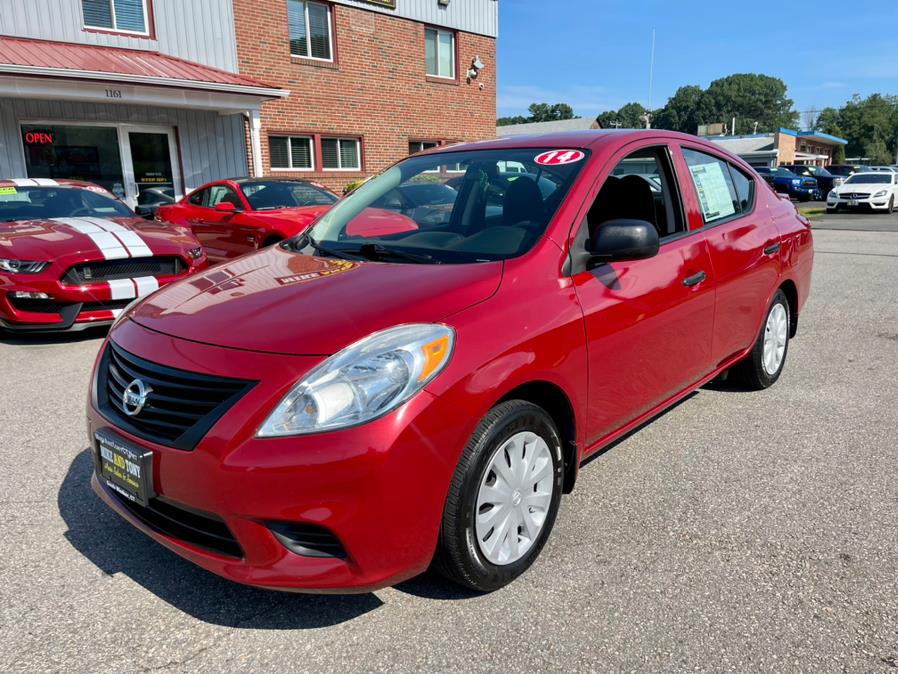 2014 Nissan Versa 4dr Sdn CVT 1.6 SV, available for sale in South Windsor, Connecticut | Mike And Tony Auto Sales, Inc. South Windsor, Connecticut