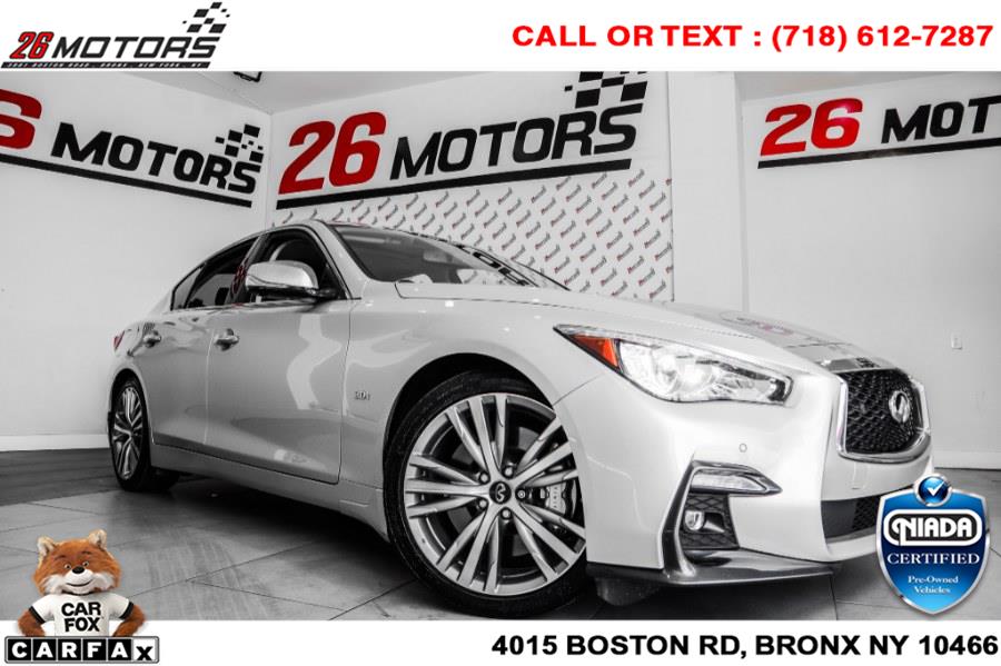 Used INFINITI Q50 3.0t LUXE RWD 2018 | 26 Motors Corp. Bronx, New York Used INFINITI Q50 3.0t LUXE RWD 2018 | 26 Motors Corp. Bronx, New York