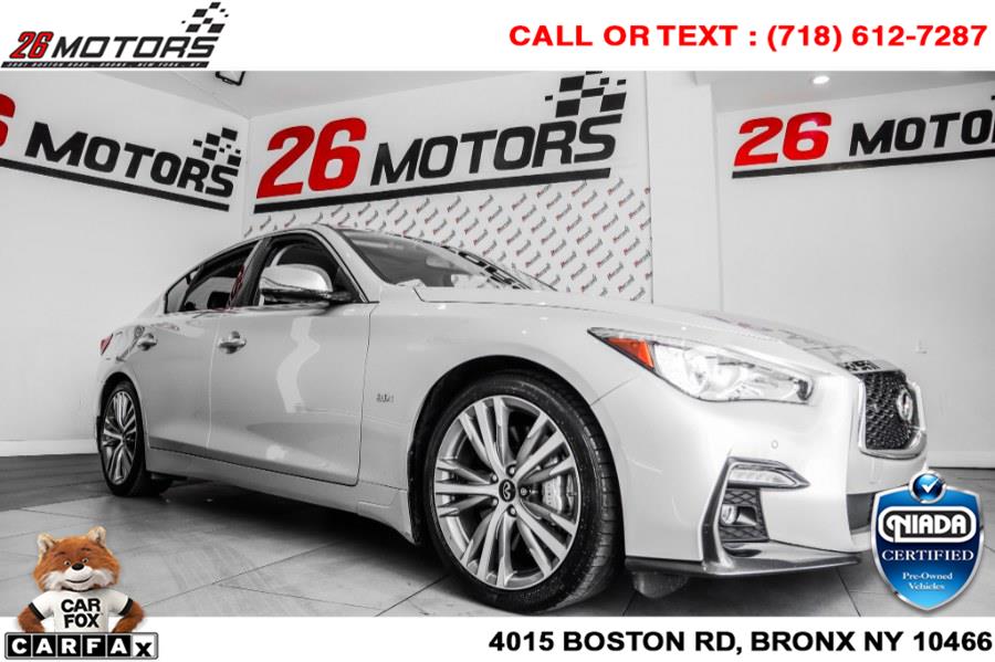 Used INFINITI Q50 3.0t LUXE RWD 2018 | 26 Motors Corp. Bronx, New York Used INFINITI Q50 3.0t LUXE RWD 2018 | 26 Motors Corp. Bronx, New York
