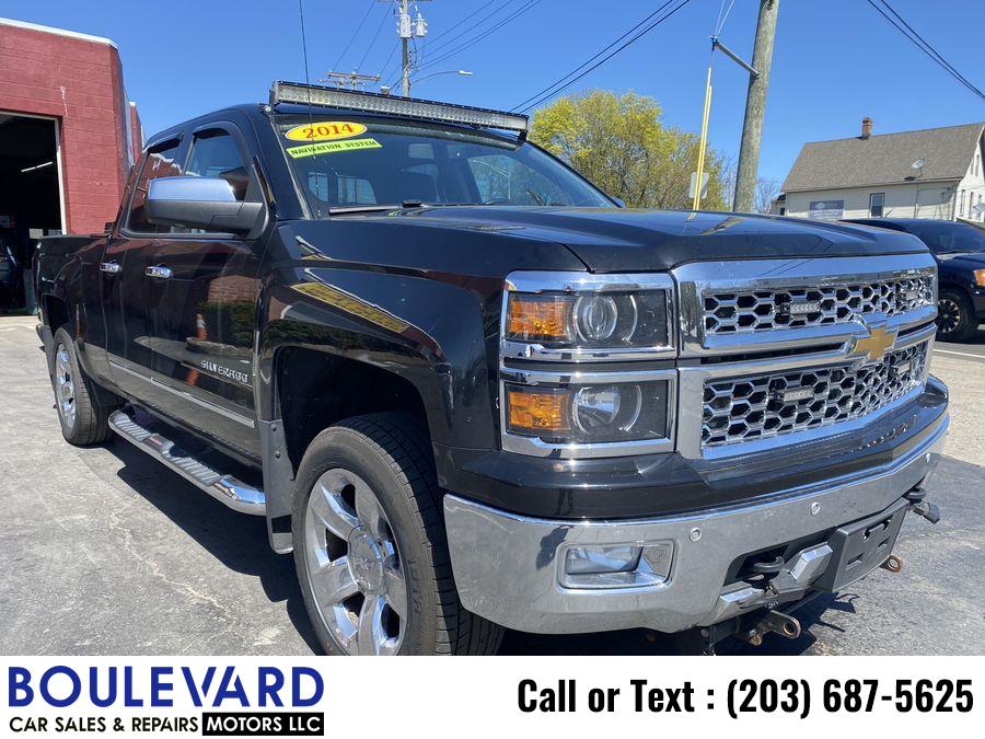 2014 Chevrolet Silverado 1500 Double Cab Z71 LTZ Pickup 4D 6 1/2 ft, available for sale in New Haven, Connecticut | Boulevard Motors LLC. New Haven, Connecticut