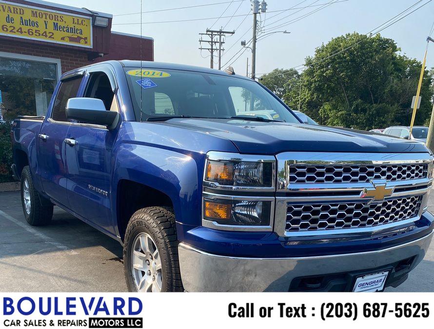 2014 Chevrolet Silverado 1500 Crew Cab LT Pickup 4D 5 3/4 ft, available for sale in New Haven, Connecticut | Boulevard Motors LLC. New Haven, Connecticut
