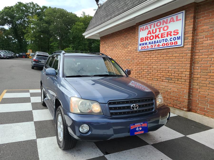 2003 Toyota Highlander 4dr V6 4WD, available for sale in Waterbury, Connecticut | National Auto Brokers, Inc.. Waterbury, Connecticut