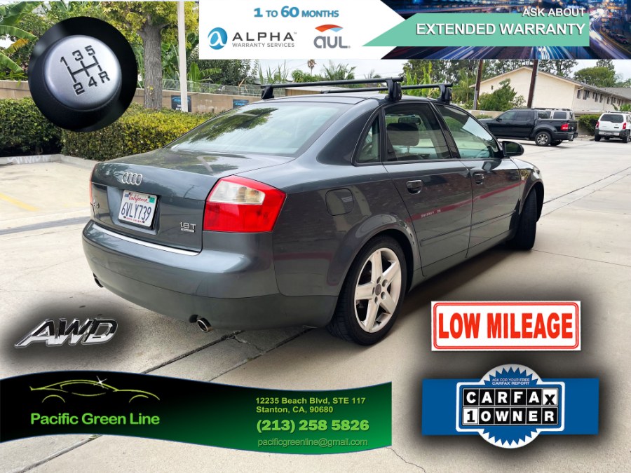 2003 Audi A4 4dr Sdn 1.8T quattro AWD Man, available for sale in Lake Forest, California | Pacific Green Line. Lake Forest, California 2003 Audi A4 4dr Sdn 1.8T quattro AWD Man, available for sale in Lake Forest, California | Pacific Green Line. Lake Forest, California