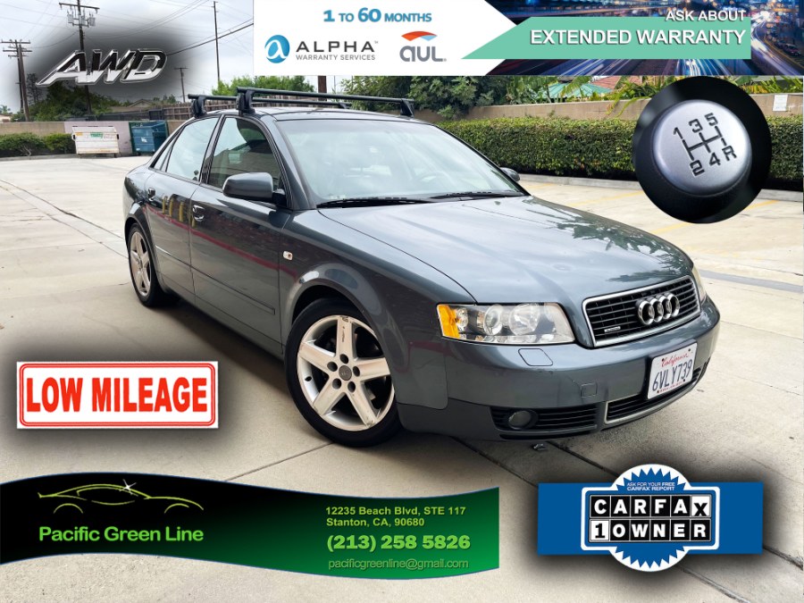 2003 Audi A4 4dr Sdn 1.8T quattro AWD Man, available for sale in Lake Forest, California | Pacific Green Line. Lake Forest, California 2003 Audi A4 4dr Sdn 1.8T quattro AWD Man, available for sale in Lake Forest, California | Pacific Green Line. Lake Forest, California