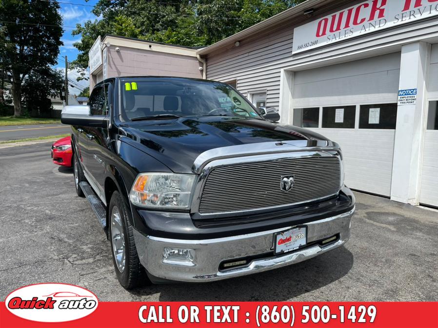 2011 Ram 1500 4WD Crew Cab 140.5" Laramie, available for sale in Bristol, Connecticut | Quick Auto LLC. Bristol, Connecticut