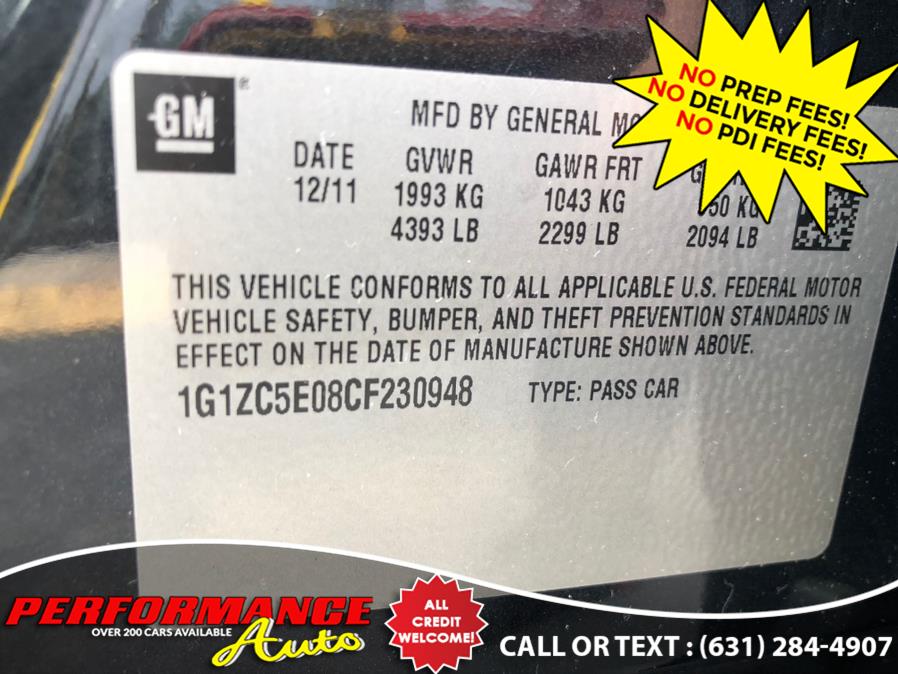 Used Chevrolet Malibu 4dr Sdn LT w/1LT 2012 | Performance Auto Inc. Bohemia, New York Used Chevrolet Malibu 4dr Sdn LT w/1LT 2012 | Performance Auto Inc. Bohemia, New York