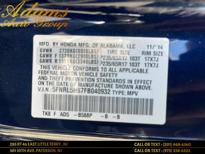 2015 Honda Odyssey 5dr EX-L w/Navi, available for sale in Little Ferry , New Jersey | Adams Auto Group . Little Ferry , New Jersey 2015 Honda Odyssey 5dr EX-L w/Navi, available for sale in Little Ferry , New Jersey | Adams Auto Group . Little Ferry , New Jersey