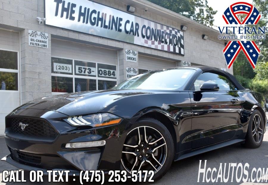 2020 Ford Mustang EcoBoost Premium Convertible, available for sale in Waterbury, Connecticut | Highline Car Connection. Waterbury, Connecticut