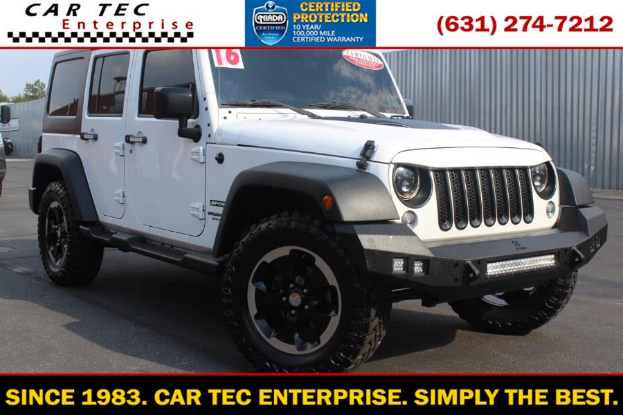 2016 Jeep Wrangler Unlimited 4WD 4dr Willys Wheeler, available for sale in Deer Park, New York | Car Tec Enterprise Leasing & Sales LLC. Deer Park, New York