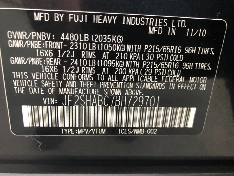 2011 Subaru Forester 4dr Auto 2.5X w/Alloy Wheel Value Pkg PZEV, available for sale in Bristol, Connecticut | Bristol Auto Center LLC. Bristol, Connecticut 2011 Subaru Forester 4dr Auto 2.5X w/Alloy Wheel Value Pkg PZEV, available for sale in Bristol, Connecticut | Bristol Auto Center LLC. Bristol, Connecticut