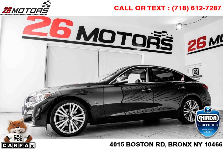 Used INFINITI Q50 3.0t LUXE AWD 2019 | 26 Motors Corp. Bronx, New York Used INFINITI Q50 3.0t LUXE AWD 2019 | 26 Motors Corp. Bronx, New York