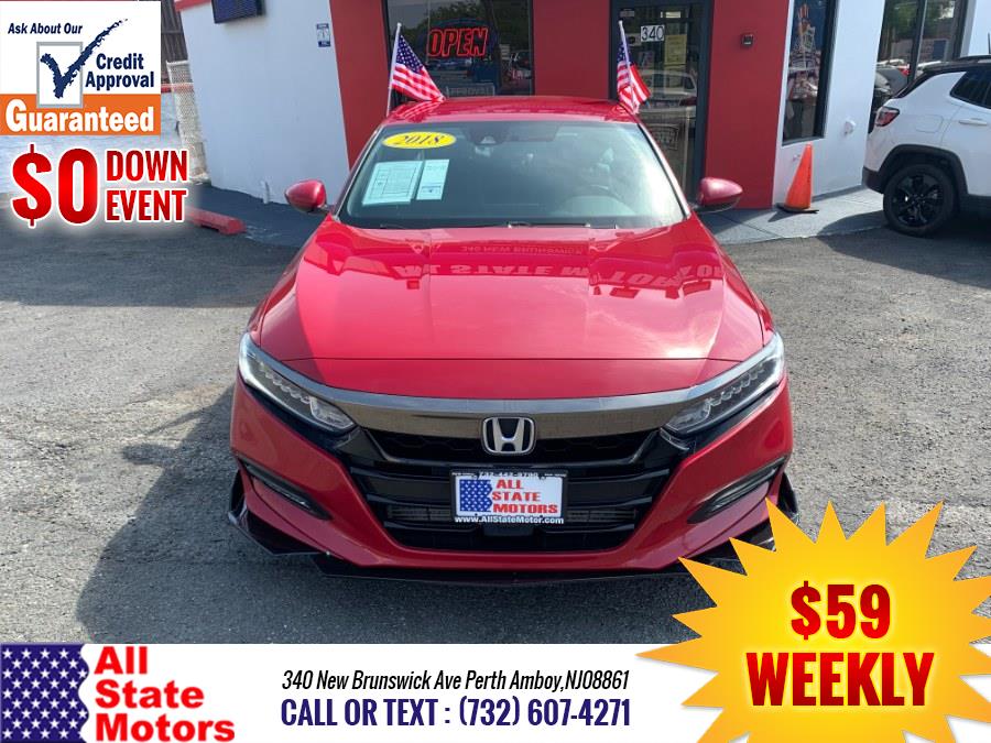 2018 Honda Accord Sedan Sport 1.5T CVT, available for sale in Perth Amboy, New Jersey | All State Motor Inc. Perth Amboy, New Jersey 2018 Honda Accord Sedan Sport 1.5T CVT, available for sale in Perth Amboy, New Jersey | All State Motor Inc. Perth Amboy, New Jersey