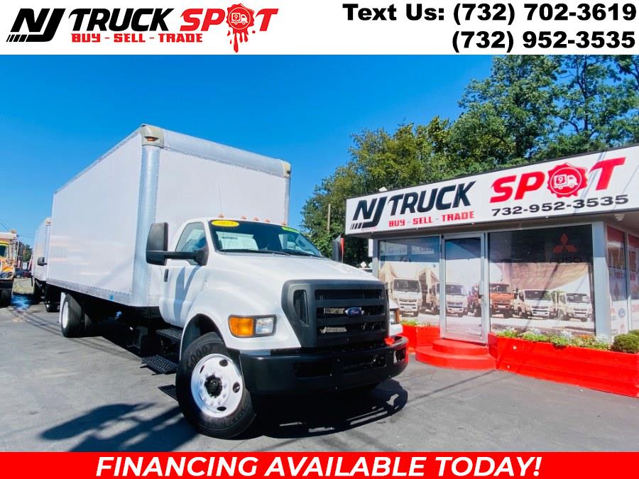 2015 Ford Super Duty F-750 Straight Frame 26 FEET DRY BOX + CUMMINS ENGINE + RAMP + NO CDL, available for sale in South Amboy, New Jersey | NJ Truck Spot. South Amboy, New Jersey
