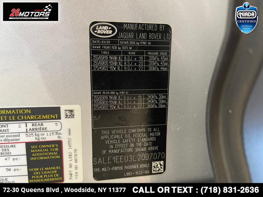 Used Land Rover Defender 110 First Edition AWD 2020 | 26 Motors Queens. Woodside, New York Used Land Rover Defender 110 First Edition AWD 2020 | 26 Motors Queens. Woodside, New York