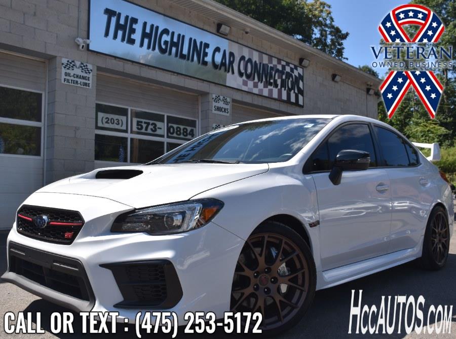 2020 Subaru WRX Series.White  STI Manual, available for sale in Waterbury, Connecticut | Highline Car Connection. Waterbury, Connecticut
