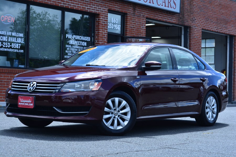 2014 Volkswagen Passat 4dr Sdn 1.8T Auto Wolfsburg Ed PZEV *Ltd Avail*, available for sale in ENFIELD, Connecticut | Longmeadow Motor Cars. ENFIELD, Connecticut