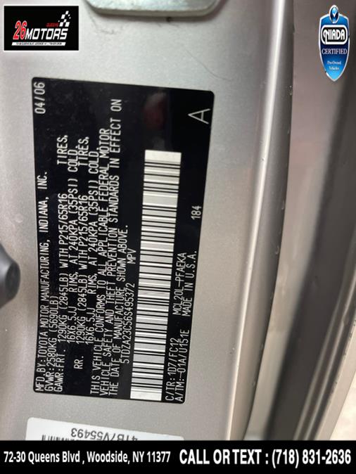 Used Toyota Sienna 5dr LE FWD 7-Passenger 2006 | 26 Motors Queens. Woodside, New York Used Toyota Sienna 5dr LE FWD 7-Passenger 2006 | 26 Motors Queens. Woodside, New York